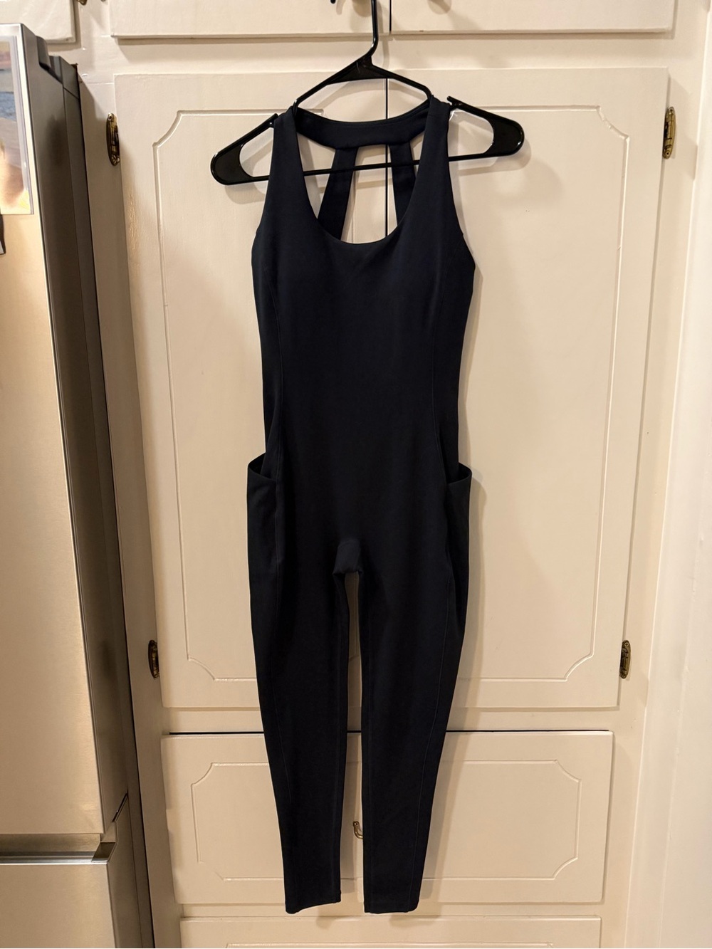 Sleek Black Tank Jumpsuit with Side Pockets